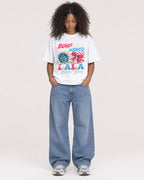 Mockup Boxy Heavyweight Tee White female full-body 05