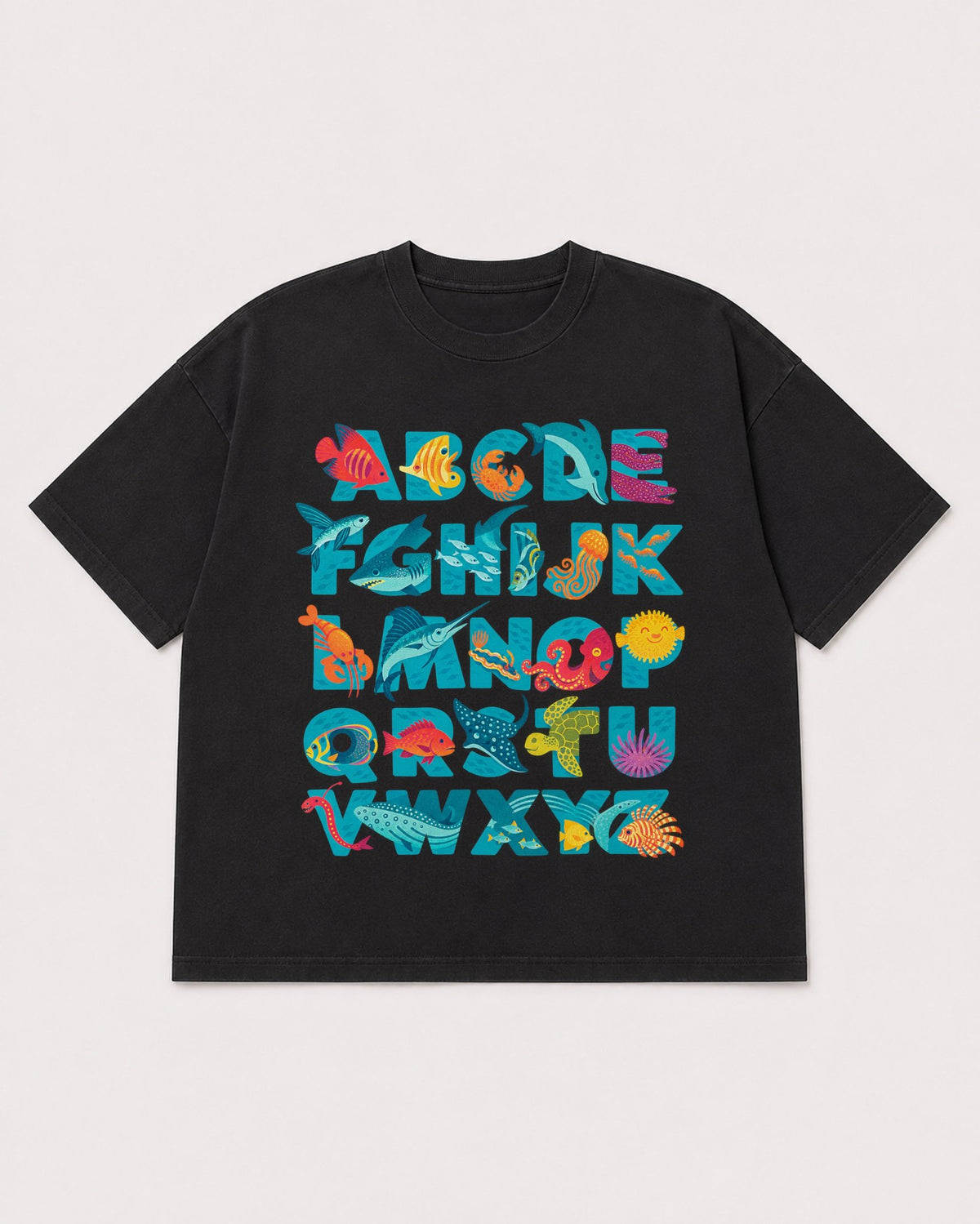 Mockup Boxy Heavyweight Tee Black product
