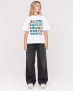 Mockup Boxy Heavyweight Tee White female full-body 08