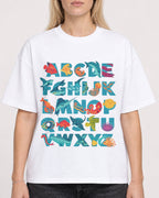 Mockup Boxy Heavyweight Tee White female close-up 08