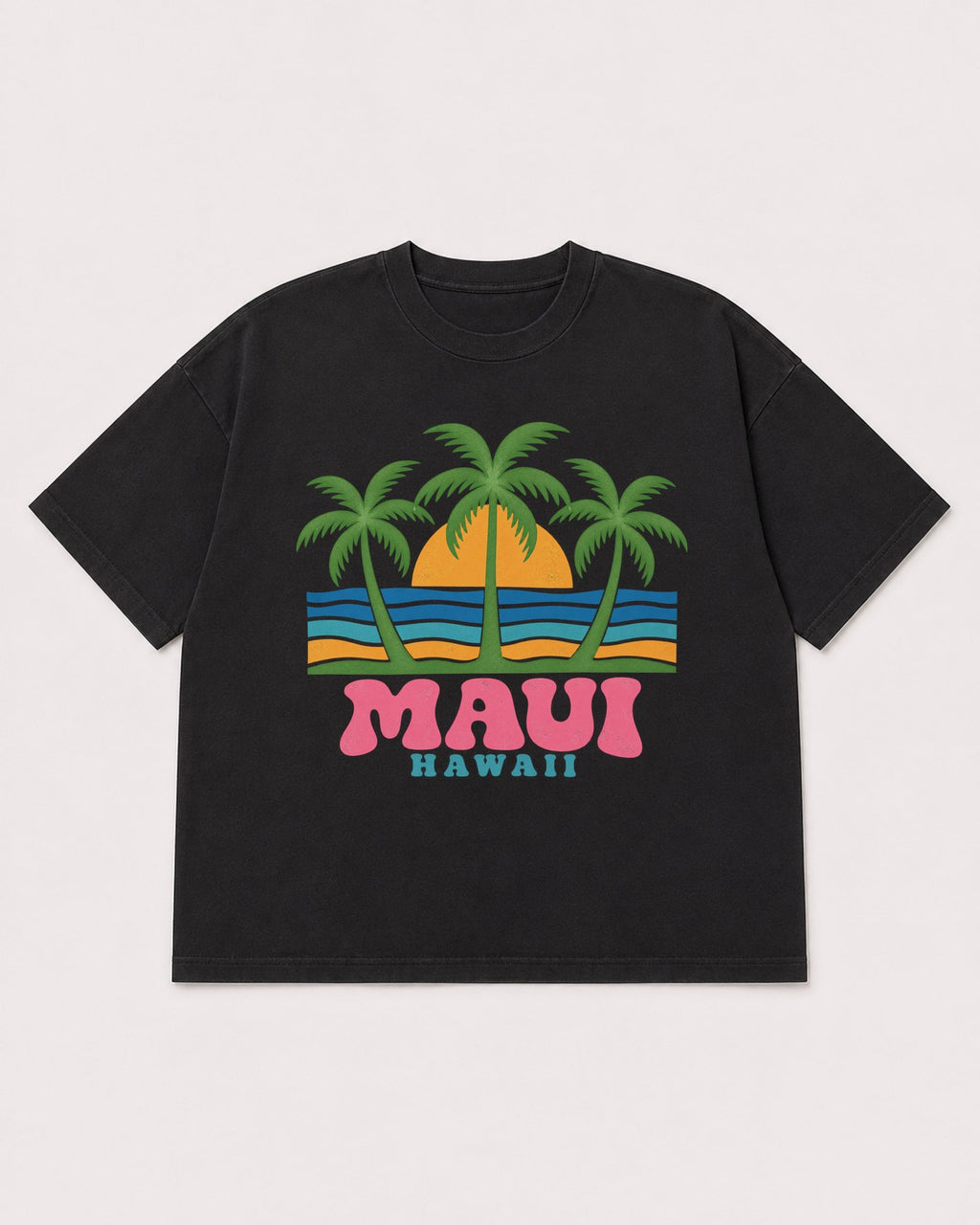 Mockup Boxy Heavyweight Tee Black product
