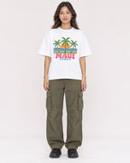 Mockup Boxy Heavyweight Tee White female full-body 02