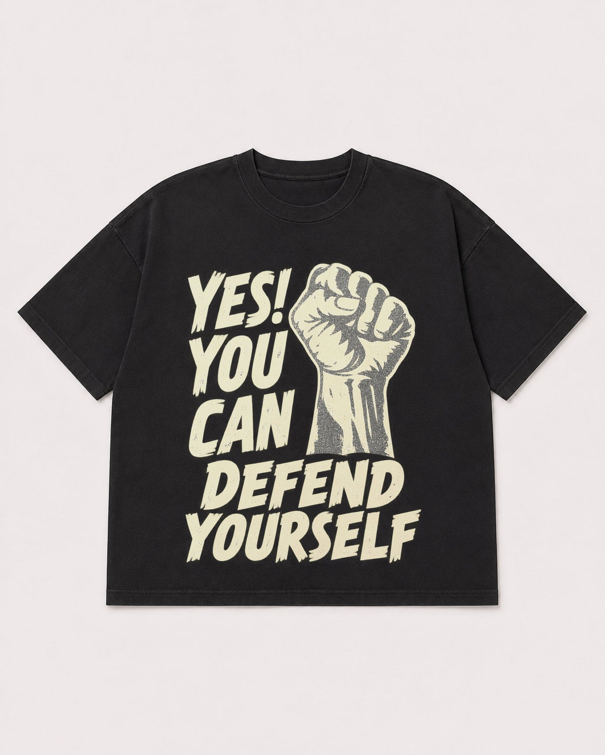 Mockup Boxy Heavyweight Tee Black product