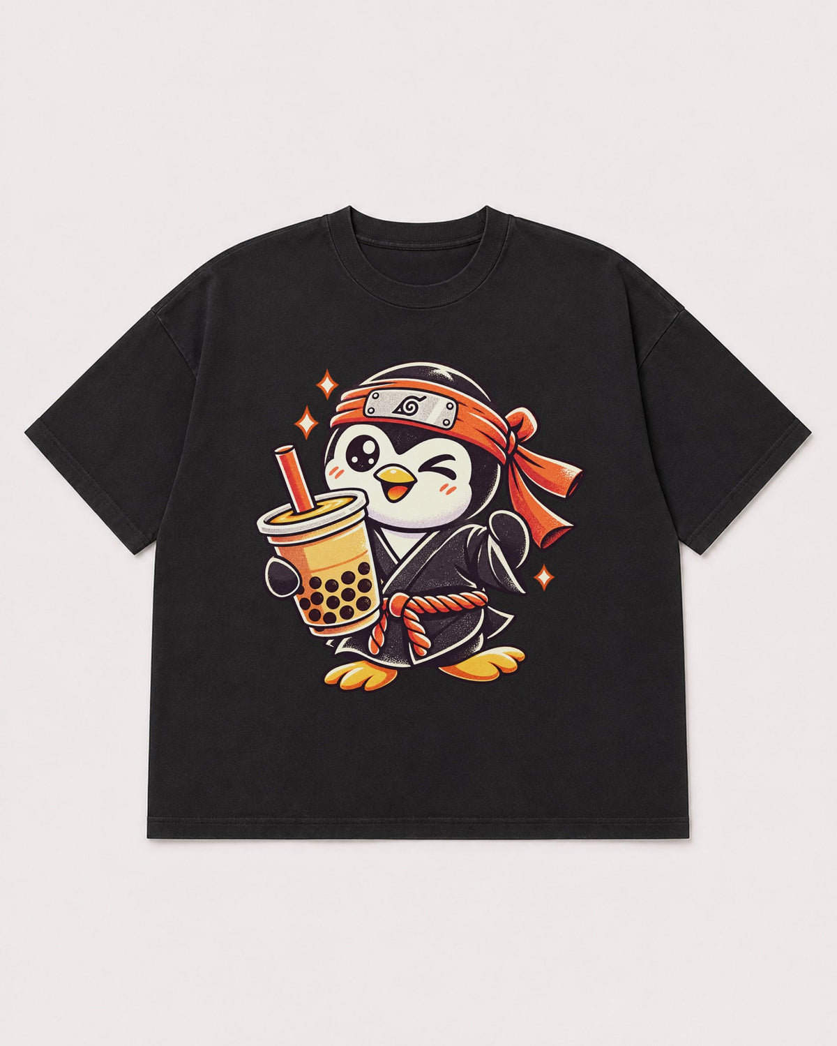 Mockup Boxy Heavyweight Tee Black product