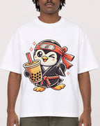 Mockup Boxy Heavyweight Tee White male close-up 04