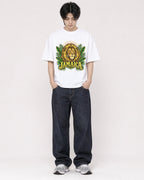Mockup Boxy Heavyweight Tee White male full-body 11