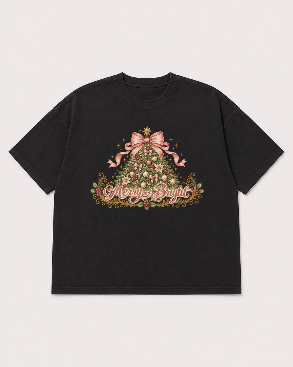 Mockup Boxy Heavyweight Tee Black product