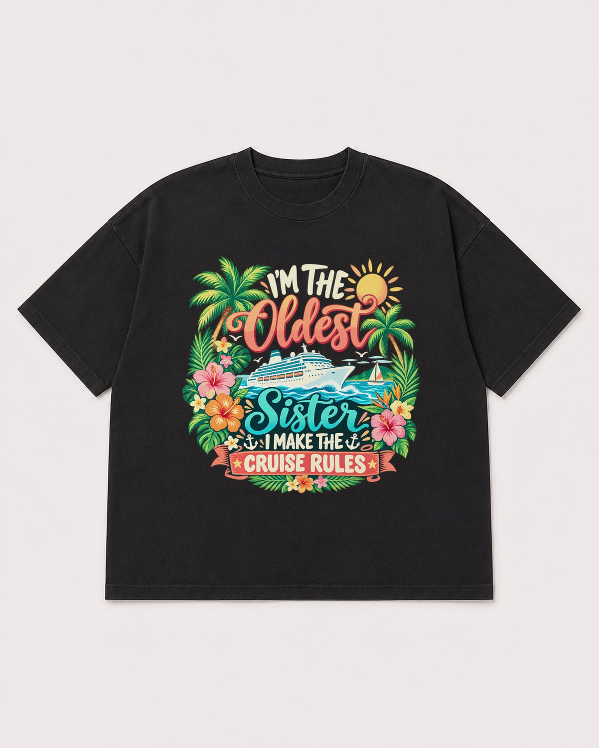 Mockup Boxy Heavyweight Tee Black product
