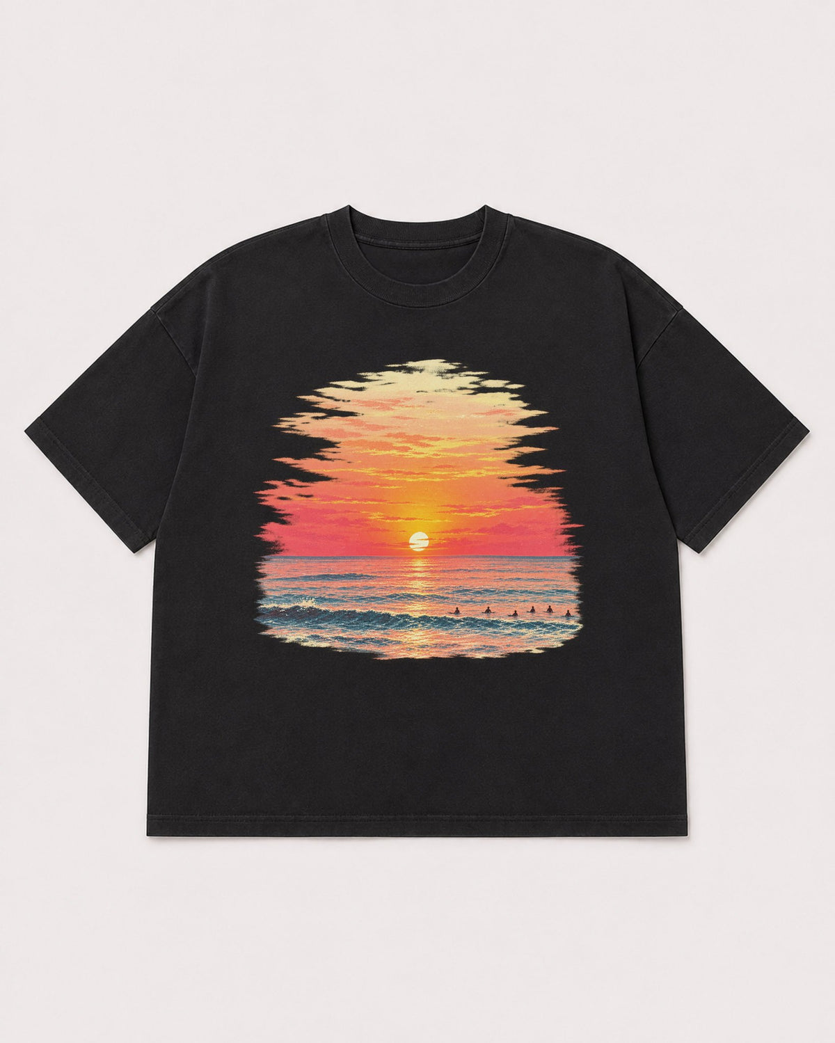 Mockup Boxy Heavyweight Tee Black product
