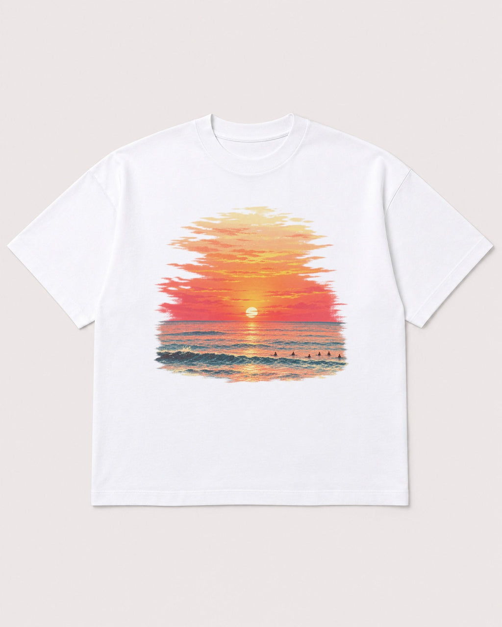 Mockup Boxy Heavyweight Tee White product