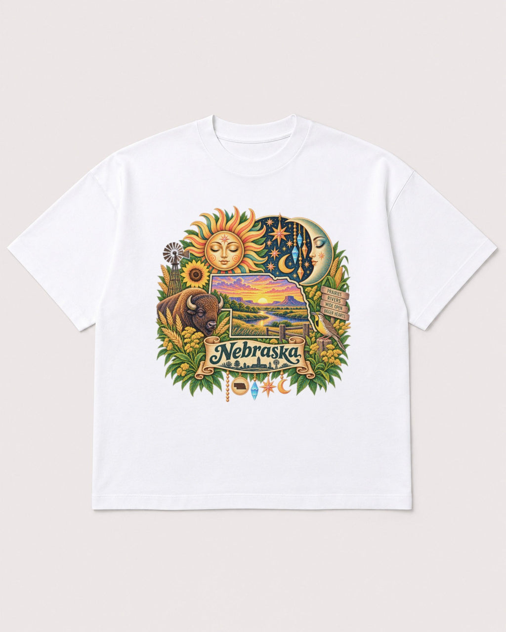 Mockup Boxy Heavyweight Tee White product
