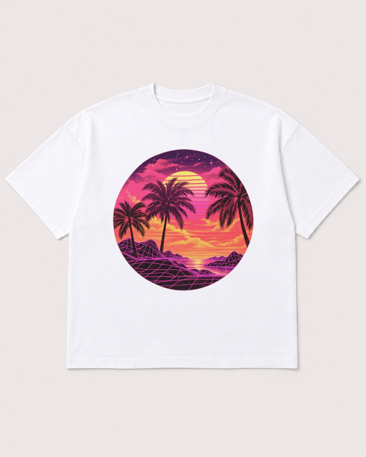 Mockup Boxy Heavyweight Tee White product