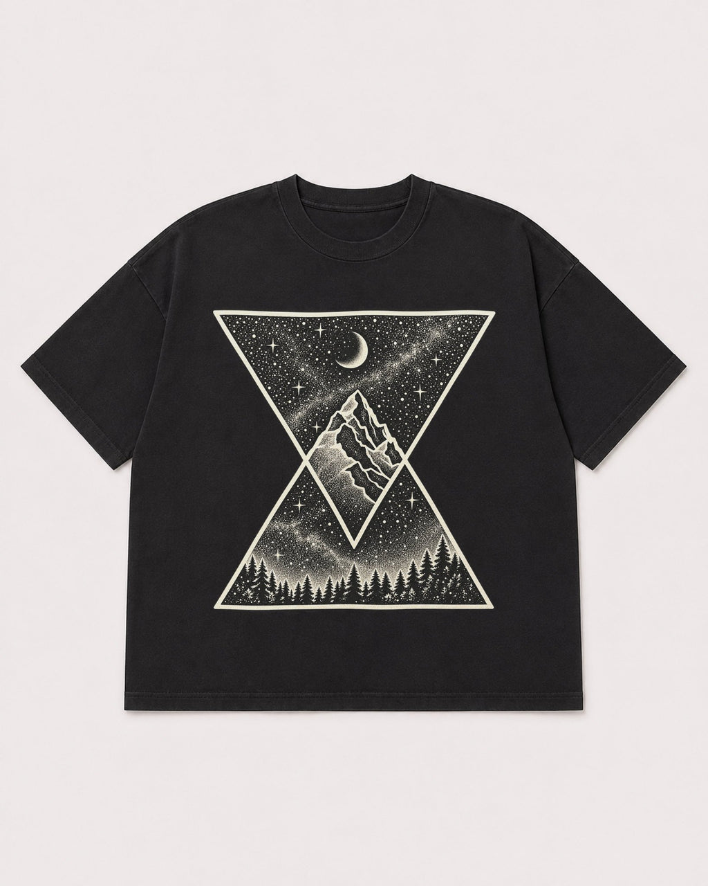 Mockup Boxy Heavyweight Tee Black product