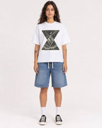 Mockup Boxy Heavyweight Tee White female full-body 06