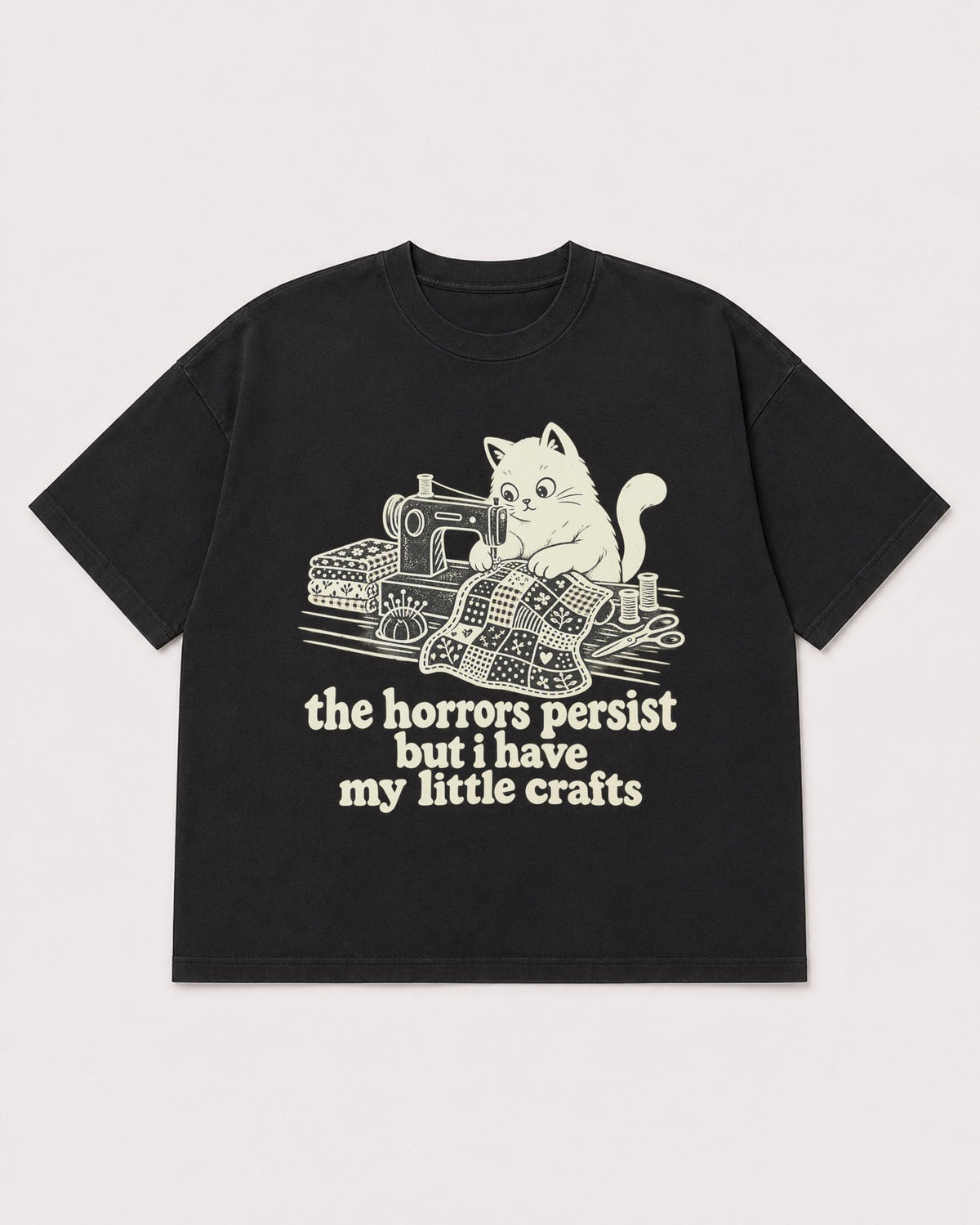 Mockup Boxy Heavyweight Tee Black product