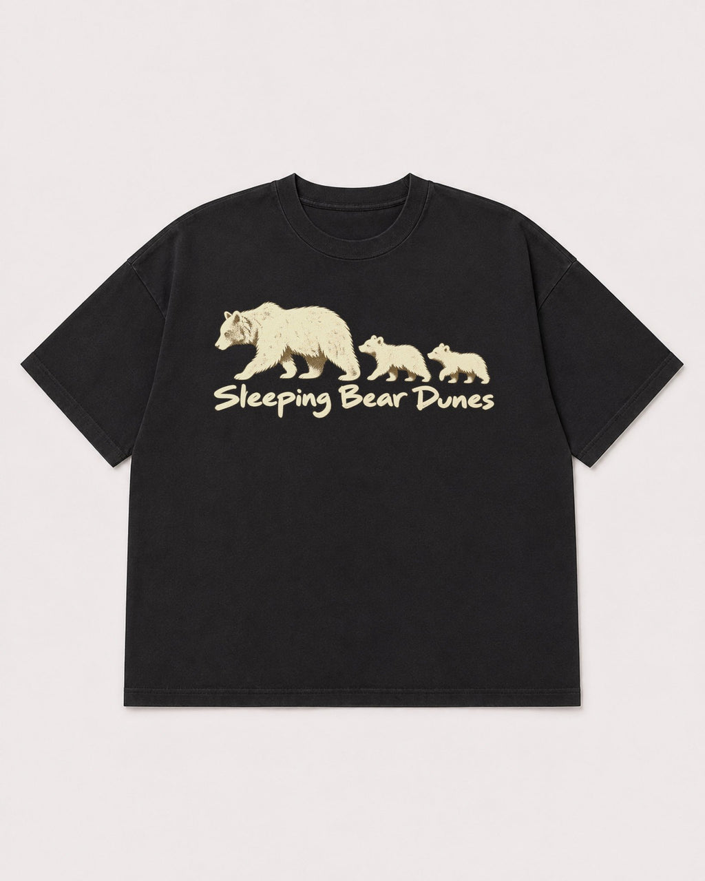 Mockup Boxy Heavyweight Tee Black product