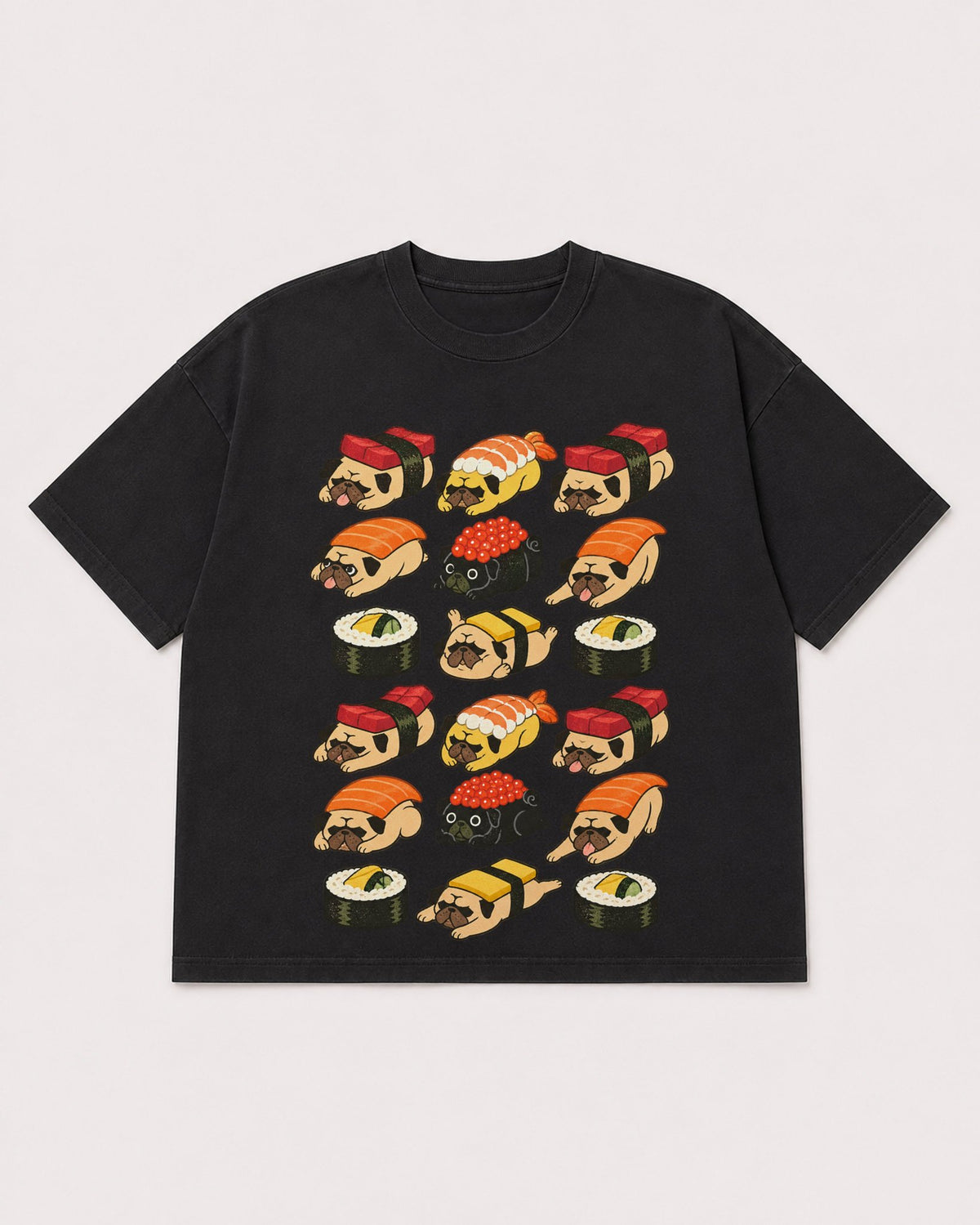 Mockup Boxy Heavyweight Tee Black product