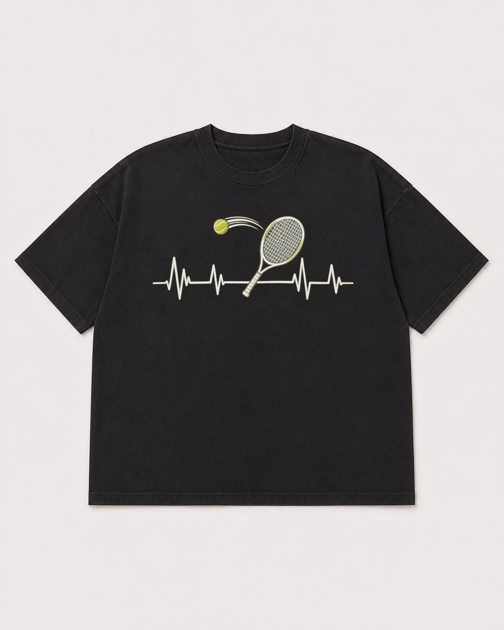 Mockup Boxy Heavyweight Tee Black product