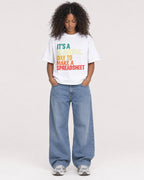 Mockup Boxy Heavyweight Tee White female full-body 05