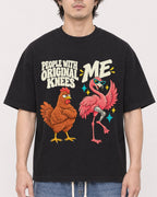 Mockup Boxy Heavyweight Tee Black male close-up 03