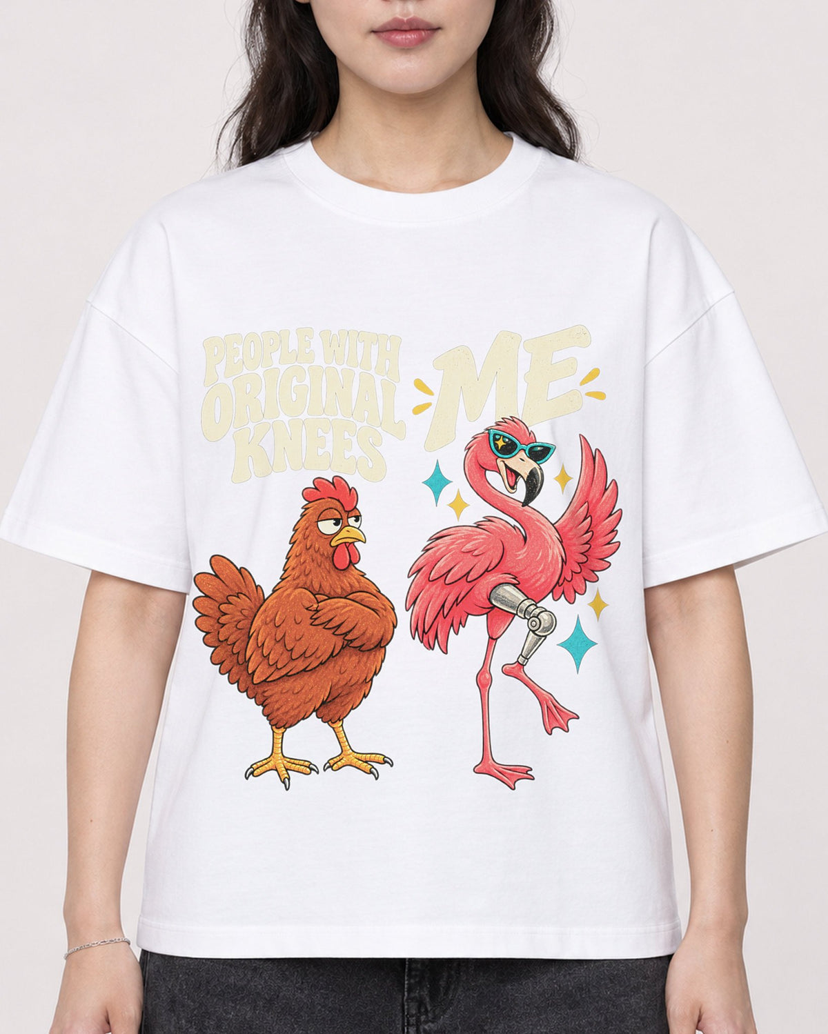 Mockup Boxy Heavyweight Tee White female close-up 03