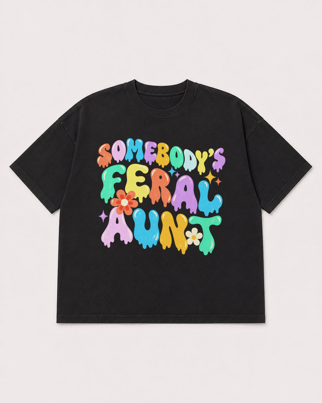 Mockup Boxy Heavyweight Tee Black product