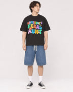 Mockup Boxy Heavyweight Tee Black male full-body 03