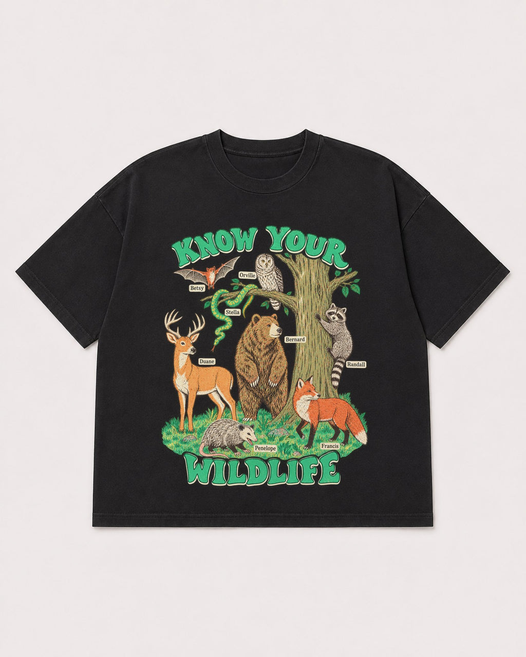 Mockup Boxy Heavyweight Tee Black product
