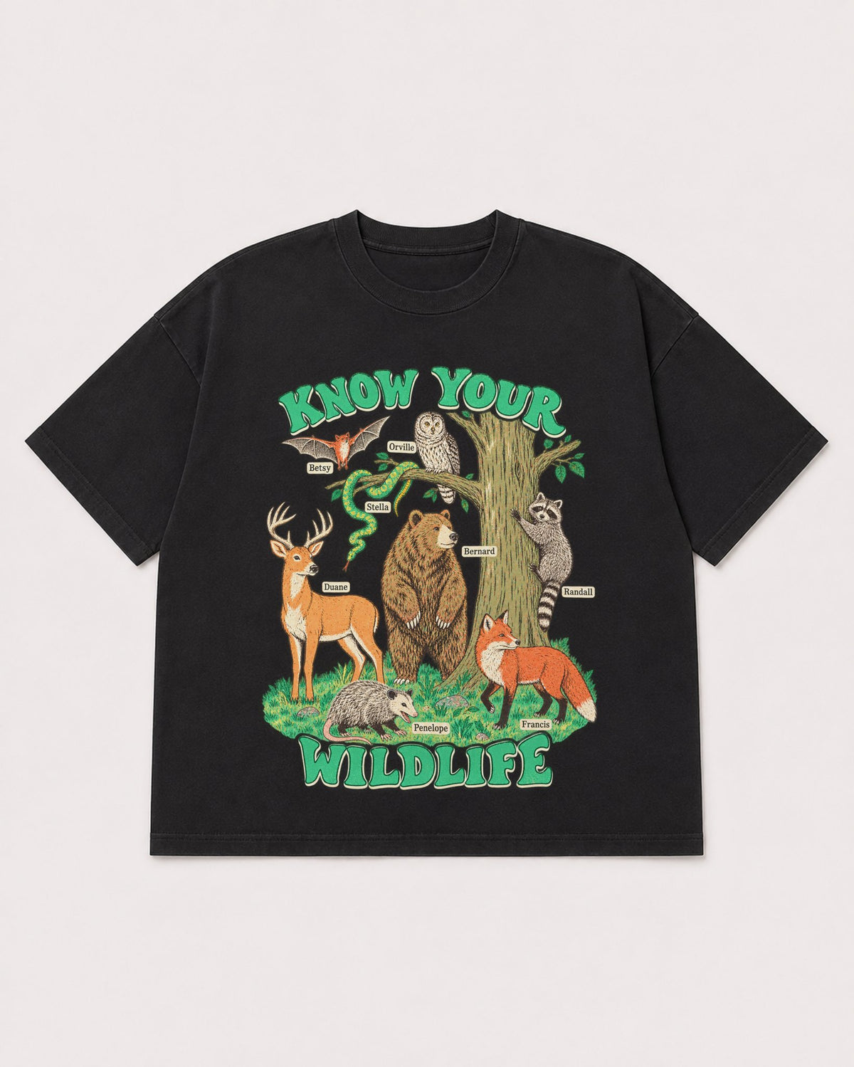 Mockup Boxy Heavyweight Tee Black product