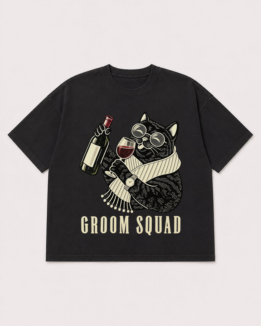 Mockup Boxy Heavyweight Tee Black product