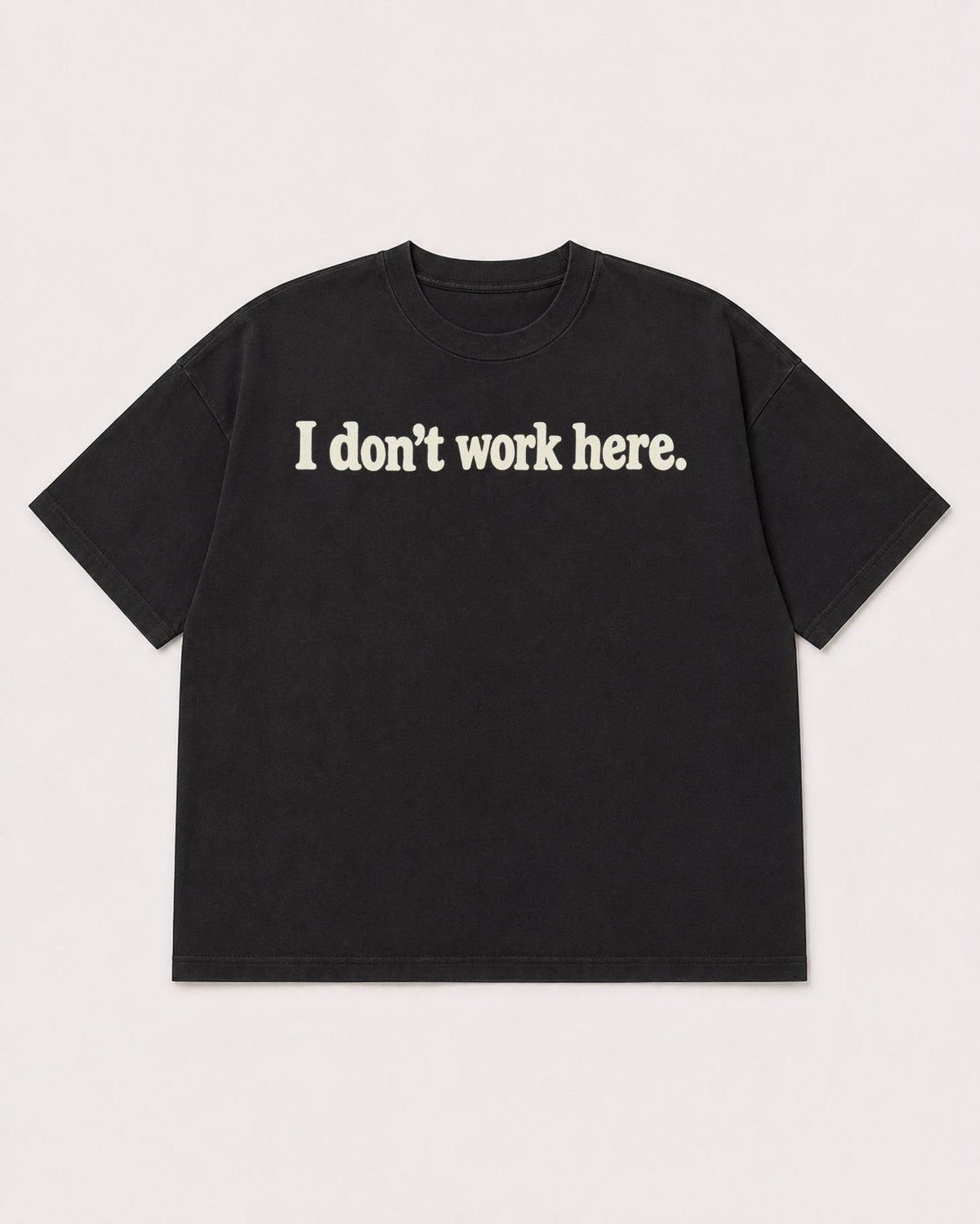 Mockup Boxy Heavyweight Tee Black product