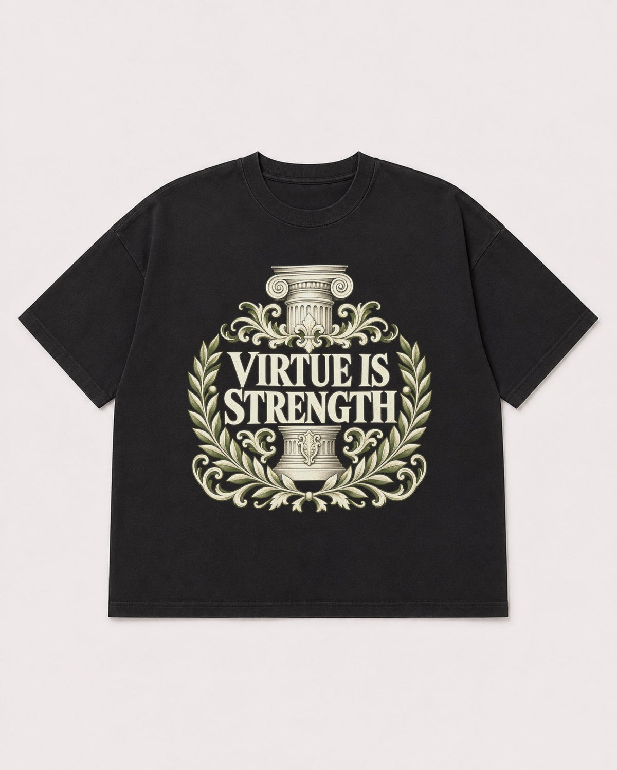 Mockup Boxy Heavyweight Tee Black product