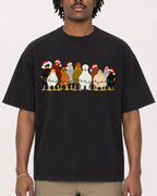 Mockup Boxy Heavyweight Tee Black male close-up 04
