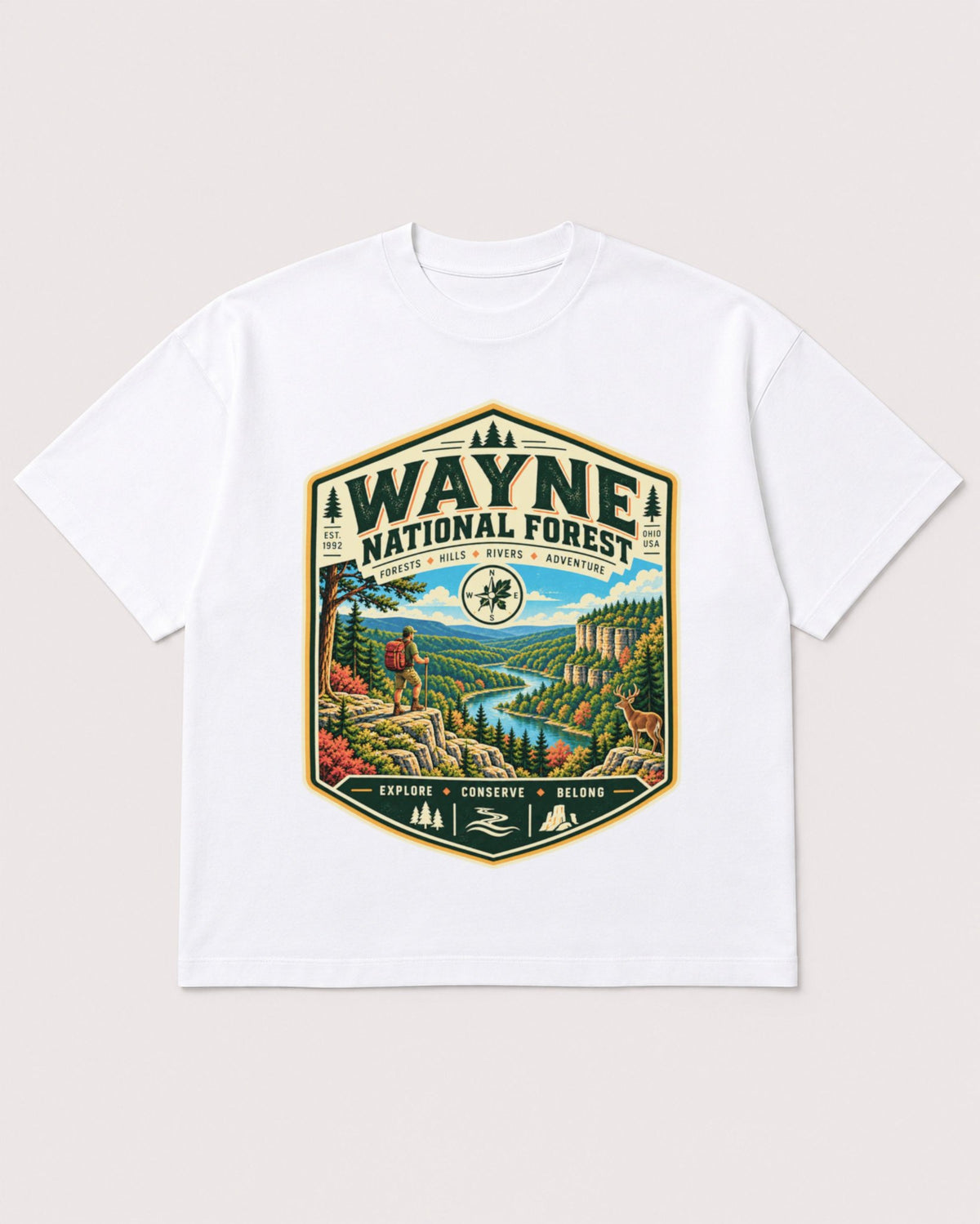 Mockup Boxy Heavyweight Tee White product