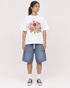 Mockup Boxy Heavyweight Tee White female full-body 16