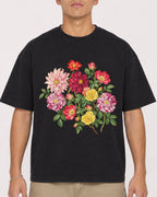 Mockup Boxy Heavyweight Tee Black male close-up 16