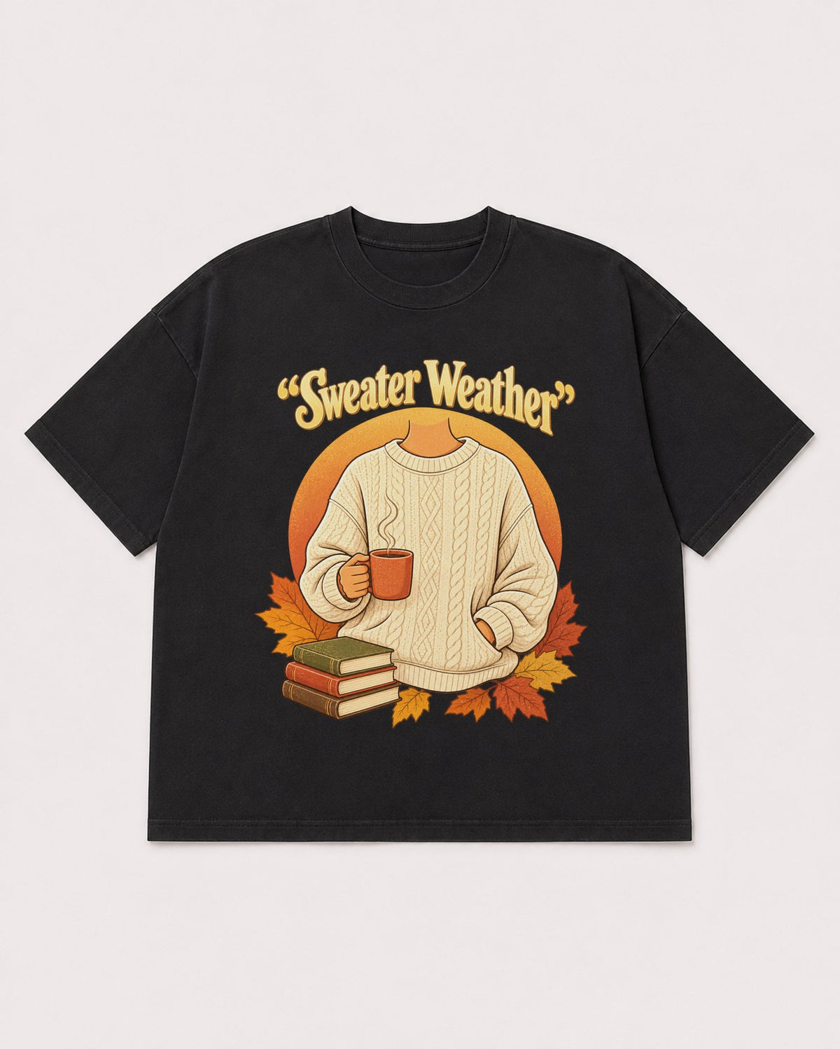 Mockup Boxy Heavyweight Tee Black product