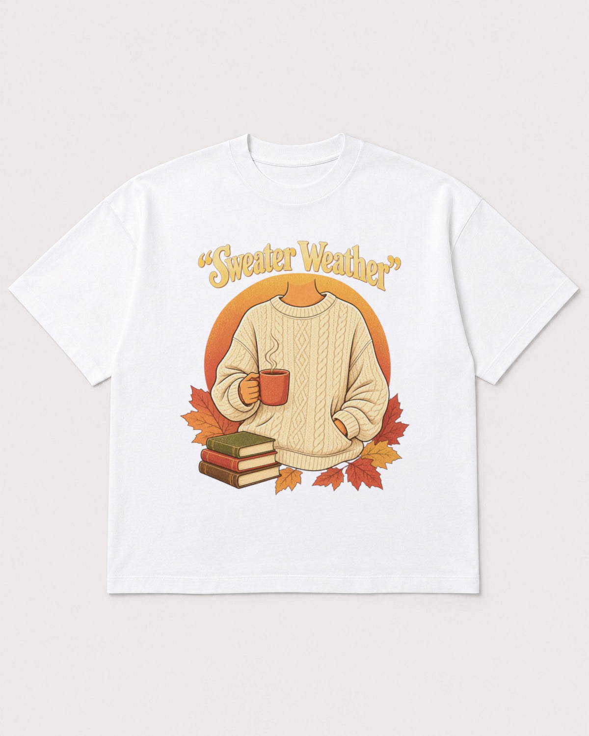 Mockup Boxy Heavyweight Tee White product