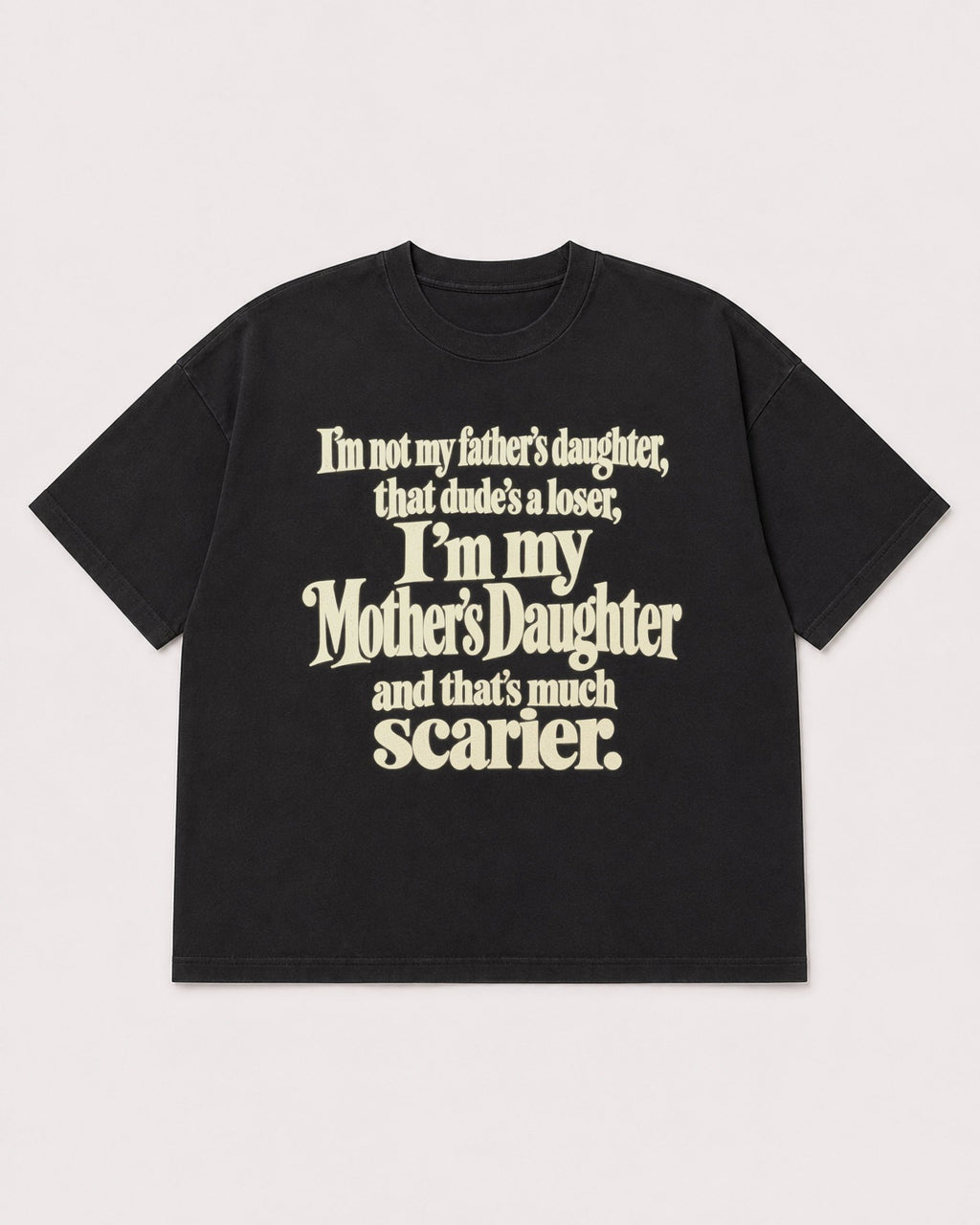 Mockup Boxy Heavyweight Tee Black product