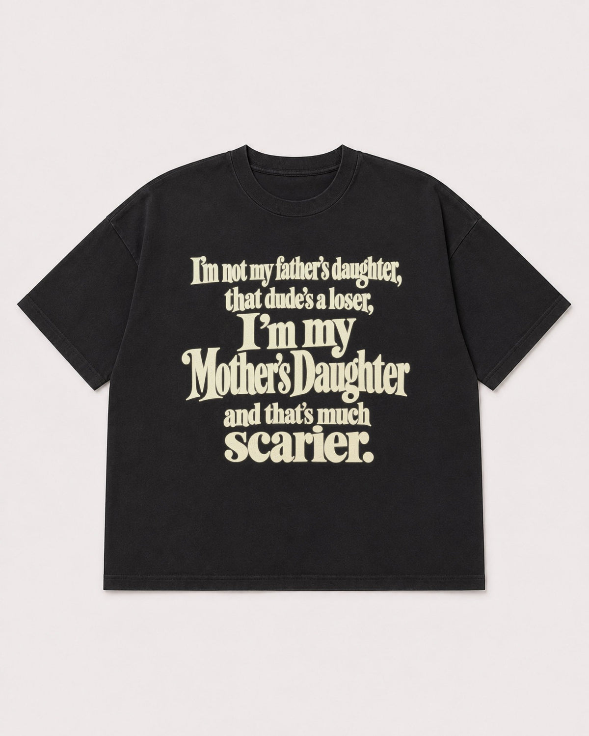 Mockup Boxy Heavyweight Tee Black product