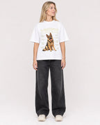 Mockup Boxy Heavyweight Tee White female full-body 08