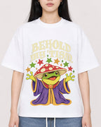 Mockup Boxy Heavyweight Tee White female close-up 01