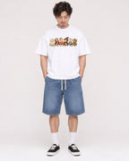 Mockup Boxy Heavyweight Tee White male full-body 03