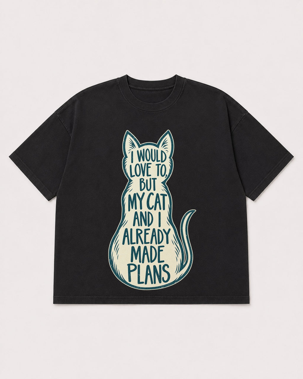 Mockup Boxy Heavyweight Tee Black product