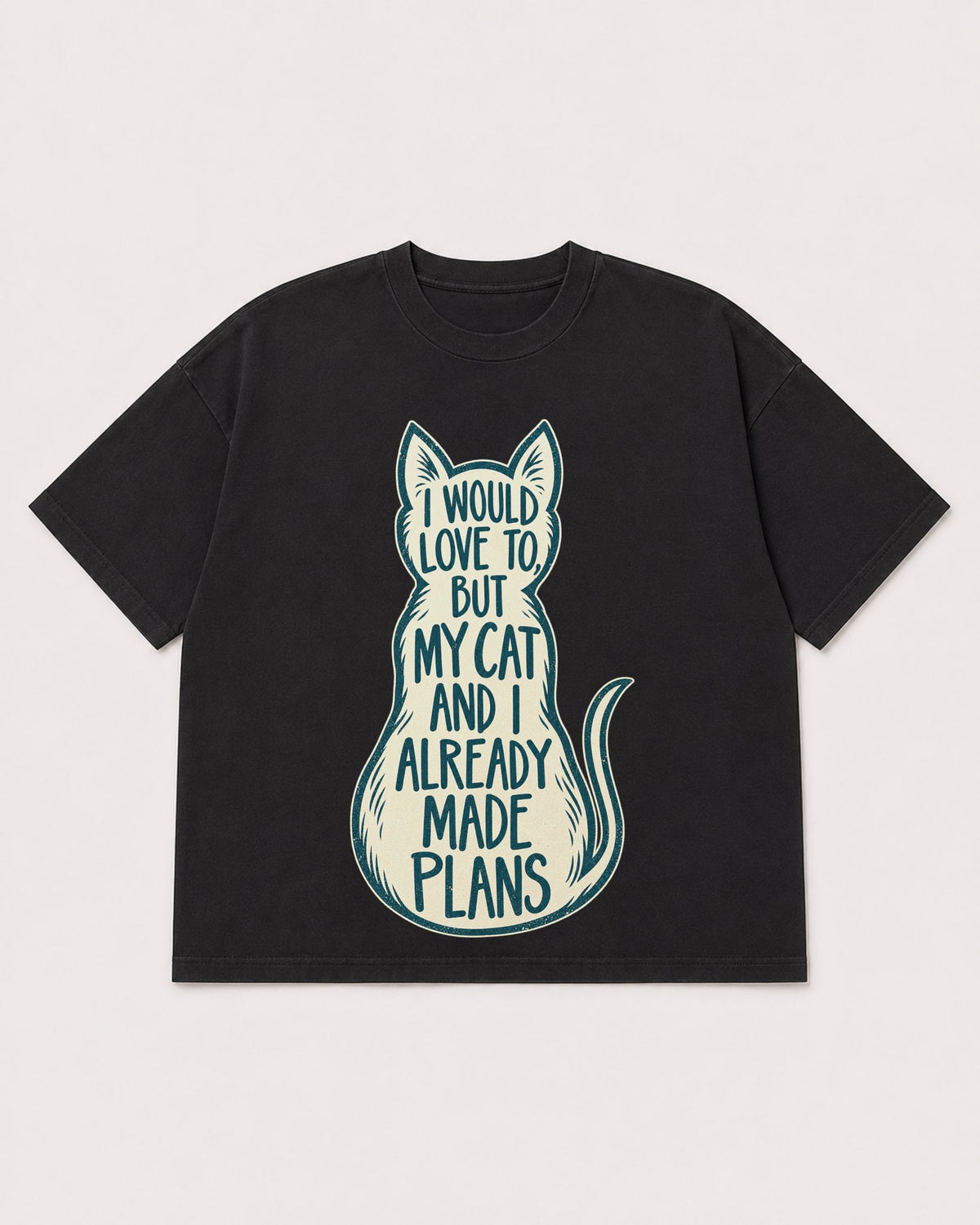 Mockup Boxy Heavyweight Tee Black product