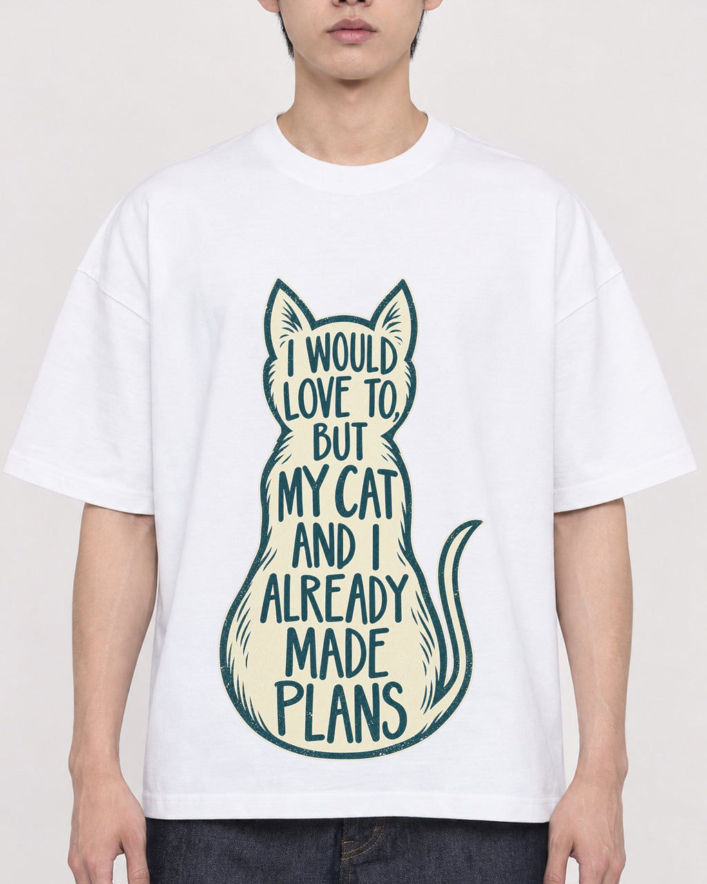 Mockup Boxy Heavyweight Tee White male close-up 31