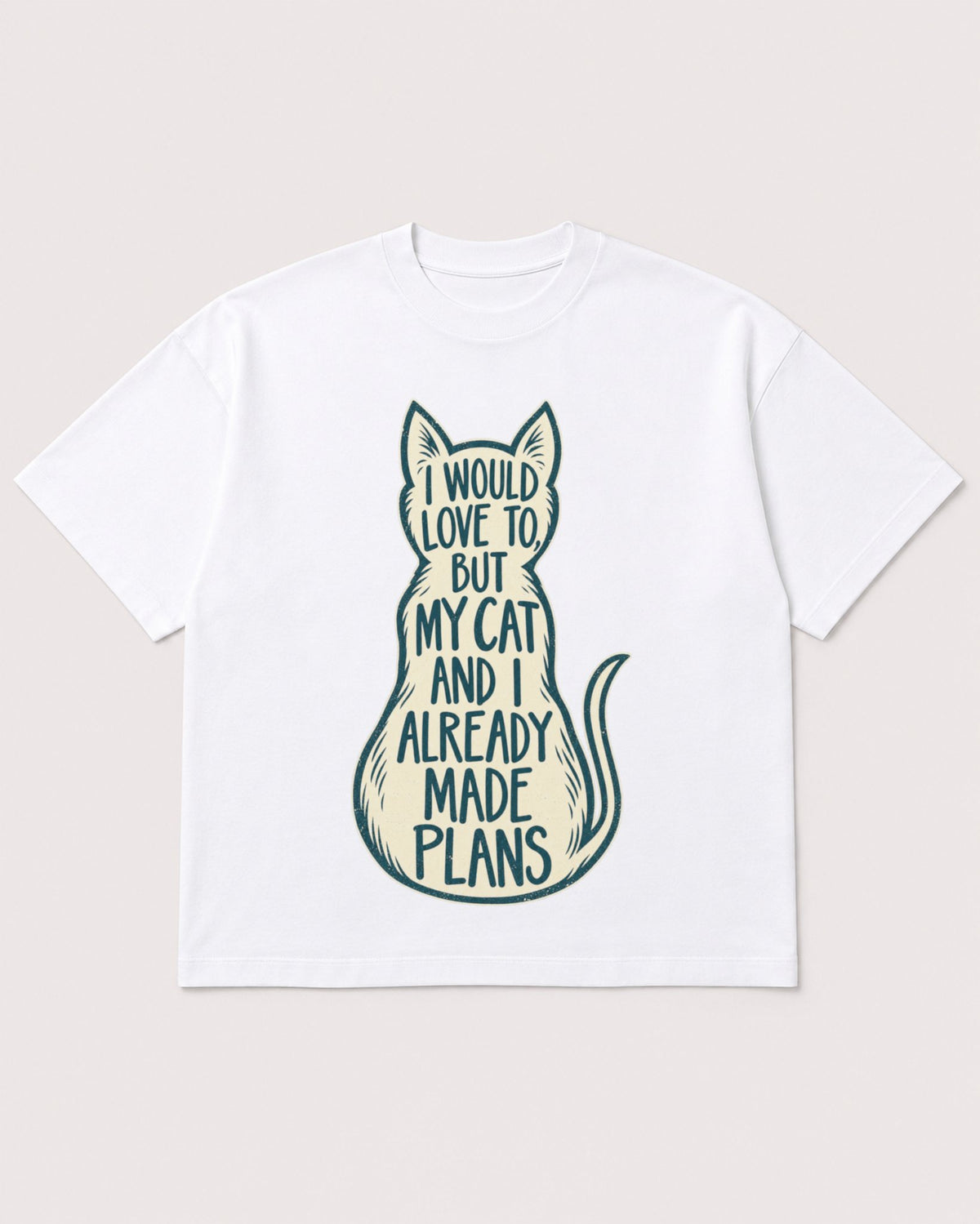 Mockup Boxy Heavyweight Tee White product
