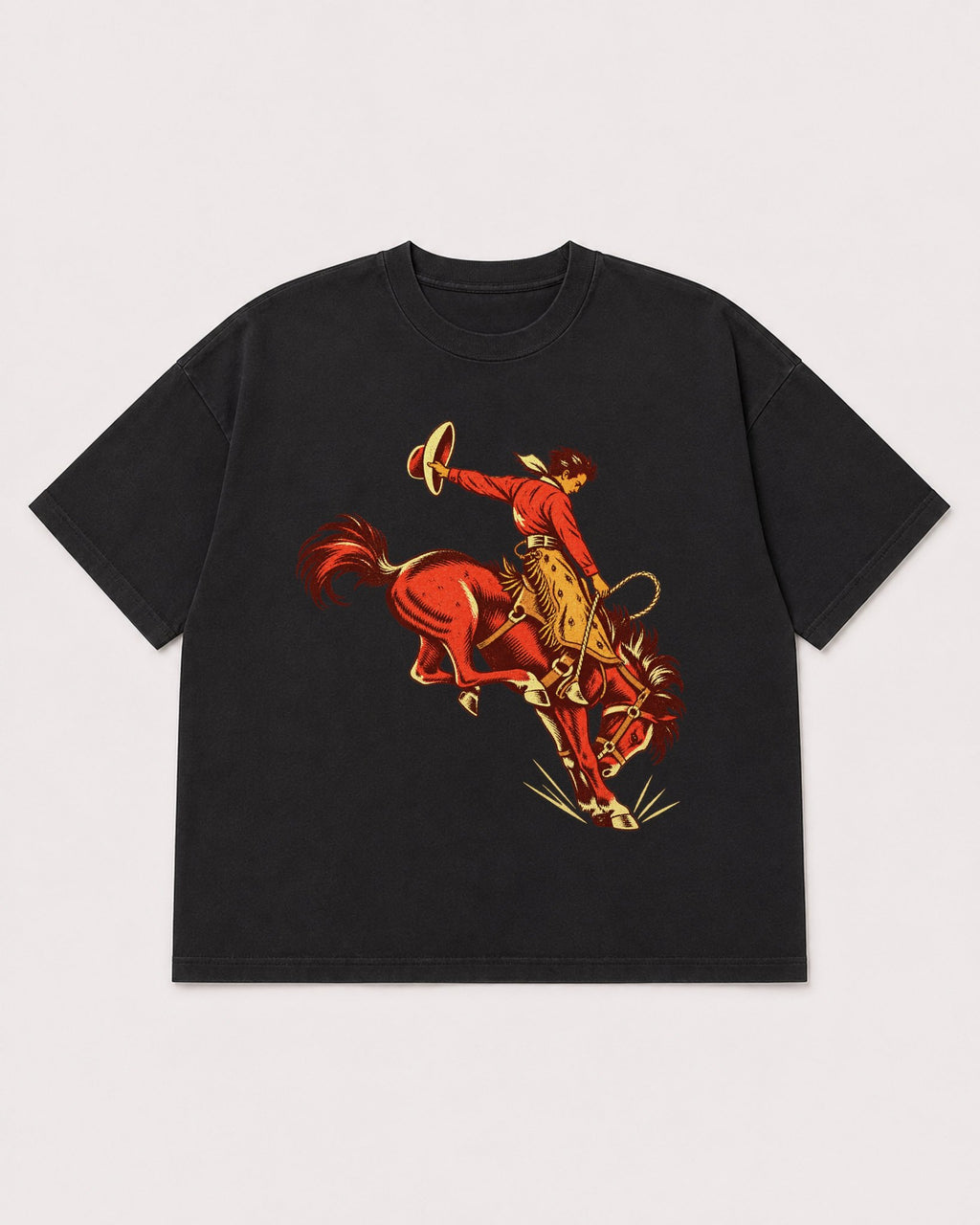 Mockup Boxy Heavyweight Tee Black product