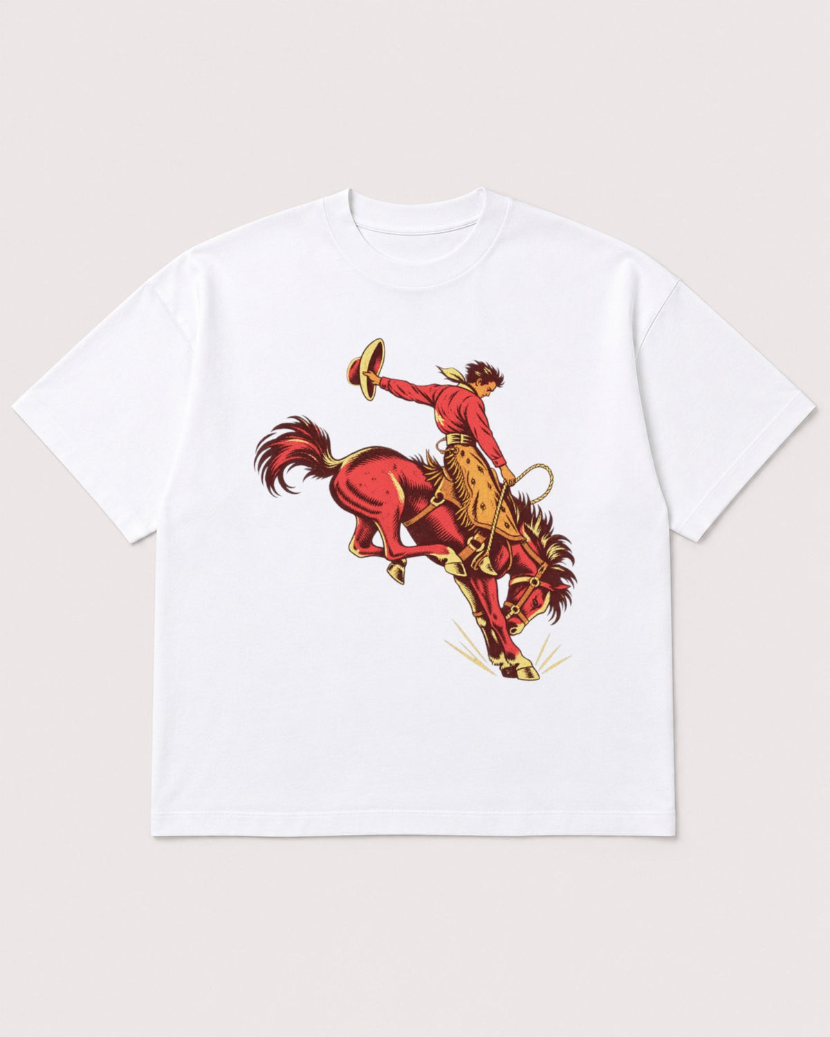 Mockup Boxy Heavyweight Tee White product