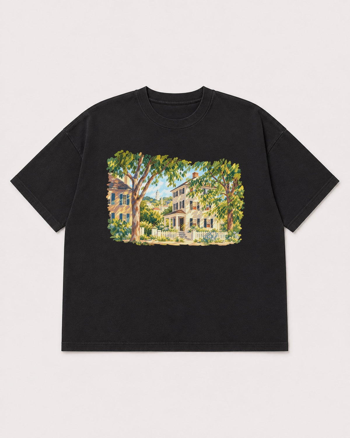 Mockup Boxy Heavyweight Tee Black product